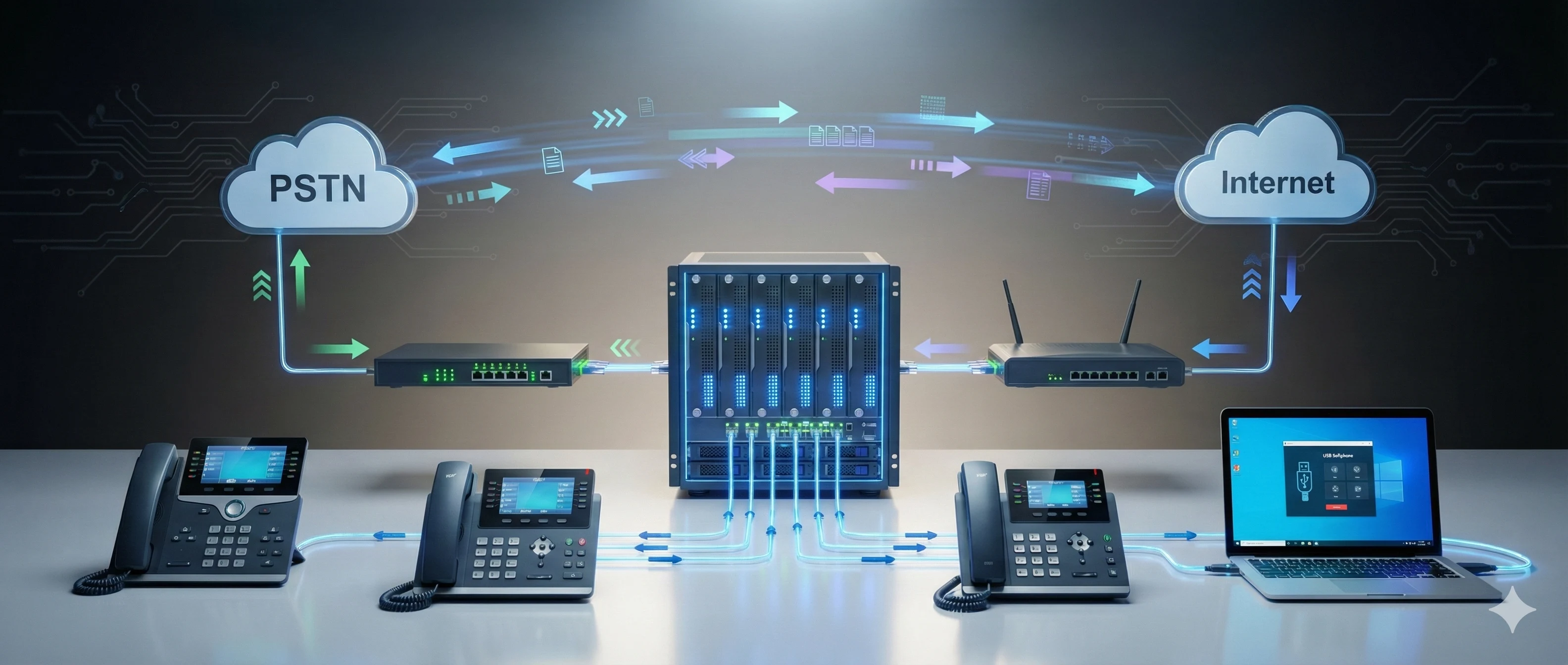 Diagram Cara Kerja Sistem PABX